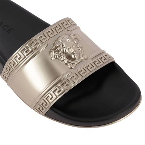 sandali versace uomo|versace men's sandals black.